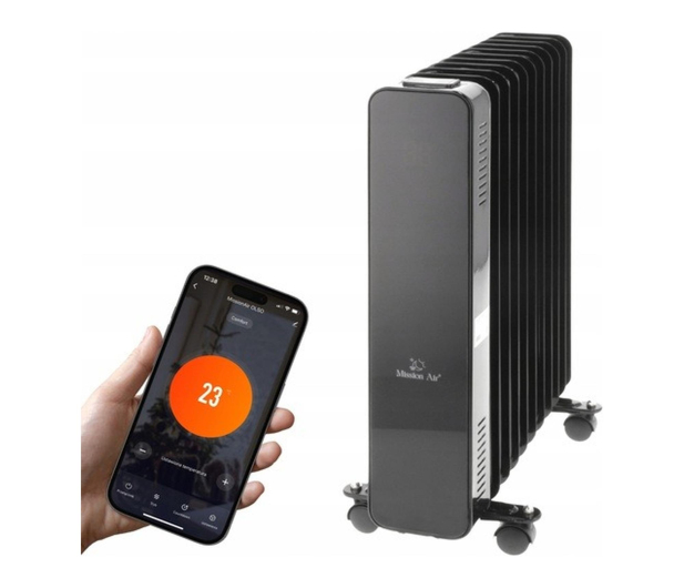 Mission Air Grzejnik olejowy OSLO 2500W Black WiFi - 1590310 - zdjęcie 7